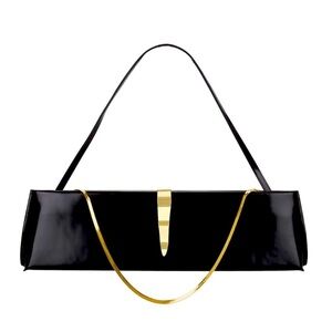 RETROFETE Black Leather Bag Clutch